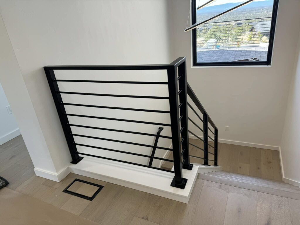 custom horizontal indoor hand railing