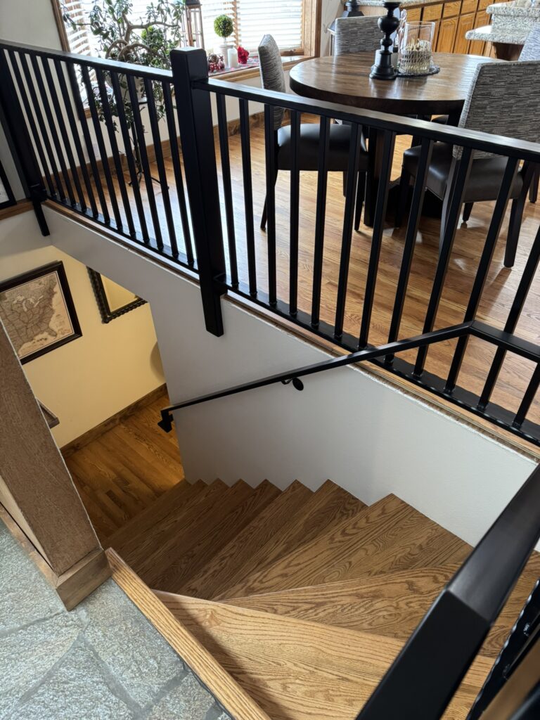 indoor custom metal loft railing